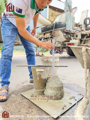 Quy Trình Kiểm Tra Đổ Bê Tông Thương Phẩm Trước Khi Đổ Sàn Mái Của Hải Hưng