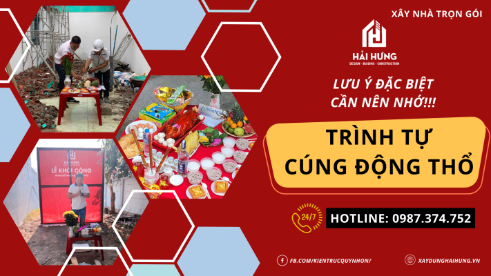 Trình tự cúng động thổ xây nhà