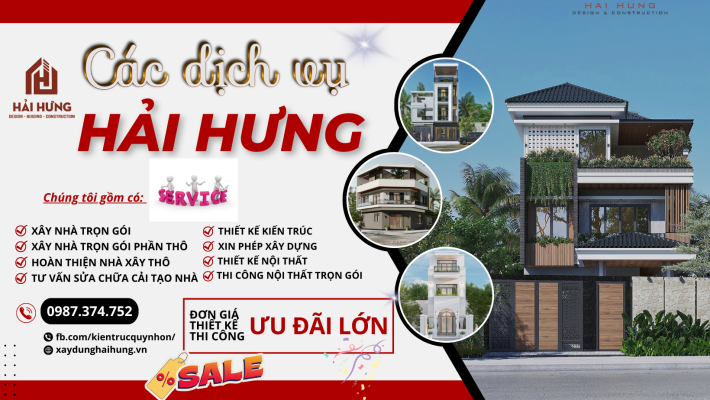 Các dịch vụ hoàn hảo chỉ có tại công ty xây dựng Hải Hưng 