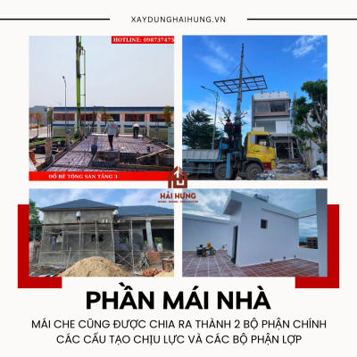 Mái nhà được xem là chiếc ô lớn cho kết cấu nhà