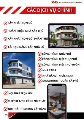 Các dịch vụ xây dựng chính của Hải Hưng