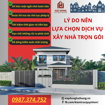 Những lý do nên chọn dịch vụ báo giá xây nhà trọn gói