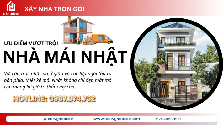 Ưu điểm của nhà mái Nhật đẹp