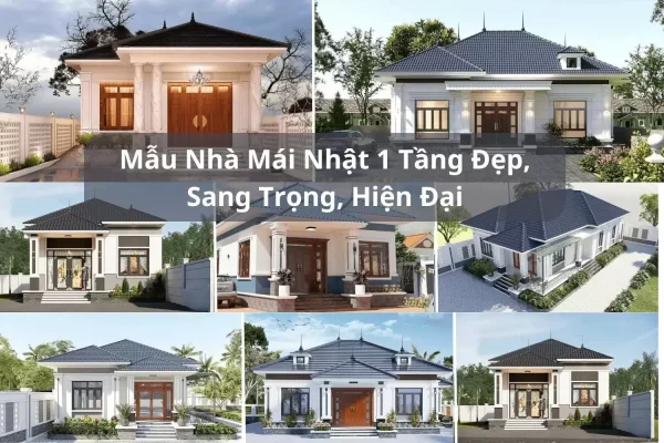 Thi công nhà mái Nhật đẹp bền vững cùng năm tháng