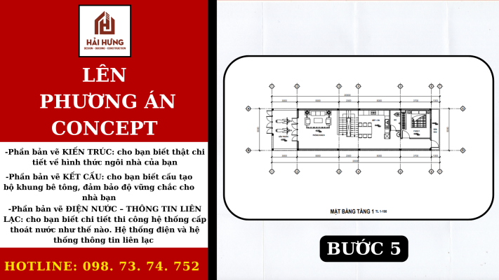 Triển khai phương án thiết kế nhà