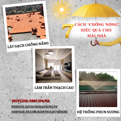 Chống nắng nhà phố mái bằng: cách làm sáng tạo