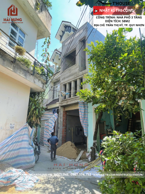 Cam kết và theo dõi tiến độ thi công nhà phố T’House