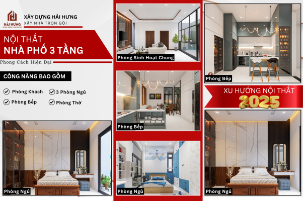 Mẫu công năng nhà phố 3 tầng tại Bình Định của Hải Hưng
