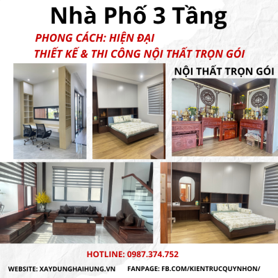 Một số mẫu thiết kế thi công nội thất trọn gói Hải Hưng đẹp được ưa chuộng tại Bình Định