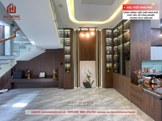 Mời mọi người cùng xem qua mẫu thiết kế nội thất nhà phố mang phong cách hiện đại sang trọng: 