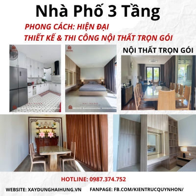 Một số mẫu thiết kế thi công nội thất trọn gói Hải Hưng đẹp được ưa chuộng tại Bình Định
