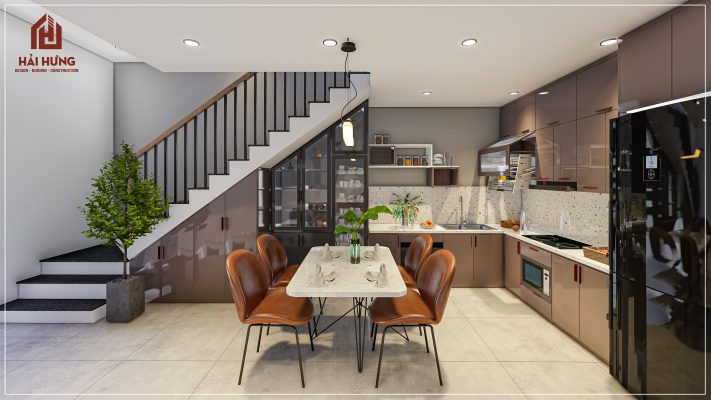 Mẫu nhà 2 tầng 4 phòng ngủ có sân vườn