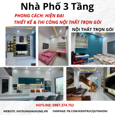 Một số mẫu thiết kế thi công nội thất trọn gói Hải Hưng đẹp được ưa chuộng tại Bình Định