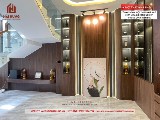 Mời mọi người cùng xem qua mẫu thiết kế nội thất nhà phố mang phong cách hiện đại sang trọng: 