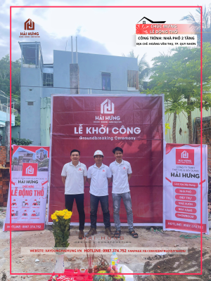 Lễ khởi công nhà phố 2 tầng tại TP. Quy Nhơn, Bình Định