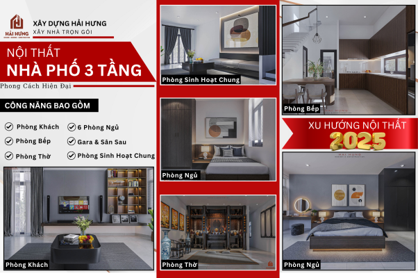 Mẫu công năng nhà phố 3 tầng tại Bình Định của Hải Hưng