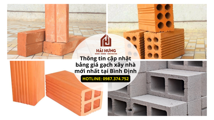 Thông tin cập nhật bảng giá gạch xây nhà mới nhất tại Bình Định