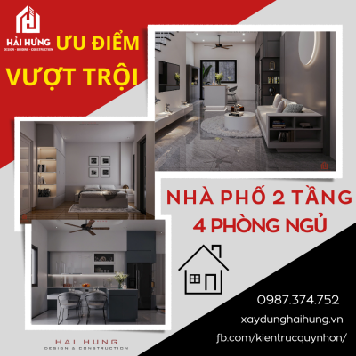Ưu điểm của mẫu thiết kế nhà 2 tầng 4 phòng ngủ