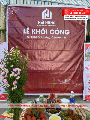 Cam Kết Chất Lượng Vượt Trội Trong Buổi Lễ Động Thổ Villa Mái Nhật