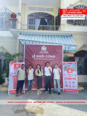 Cam Kết Chất Lượng Vượt Trội Trong Buổi Lễ Động Thổ Villa Mái Nhật