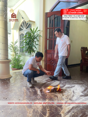Niềm Tin Và Uy Tín Trong Lễ Động Thổ Villa Mái Nhật 