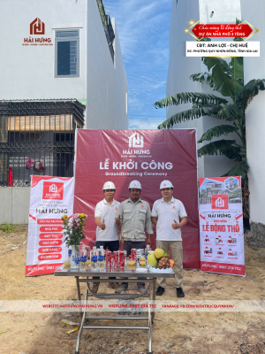 Phối Hợp Đội Ngũ Chuyên Nghiệp Trong buổi lễ cúng động thổ 