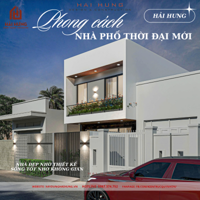 Mặt tiền nhà 2 tầng đẹp – Xu hướng bền vững và tối ưu ngân sách