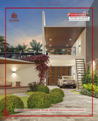 Mời mọi người tham khảo đầy đủ mẫu thiết kế villa mái Nhật chuẩn gu sống chất như người Nhật
