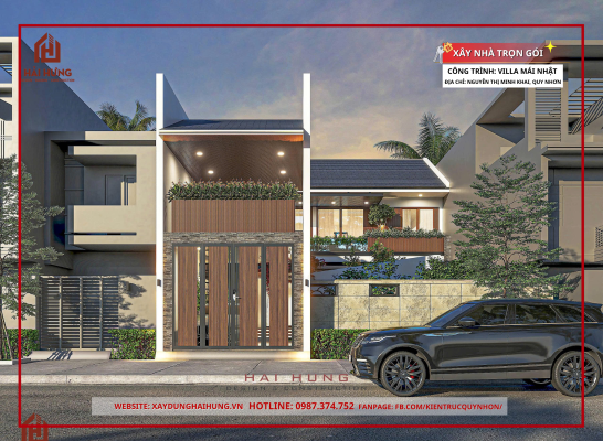 Thiết kế villa mái Nhật này được đánh giá là sự lựa chọn hoàn hảo cho không gian sống hoàn mỹ