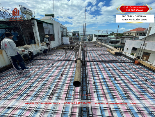 Giới Thiệu Về Phương Pháp Bơm Bê Tông Ngang