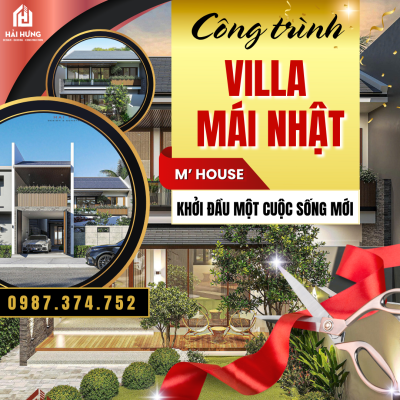 Phong Cách Thiết Kế Độc Đáo Của Thiết Kế Villa Mái Nhật