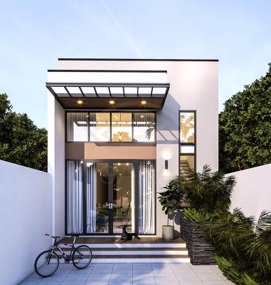 Mẫu nhà đẹp đơn giản gác lửng