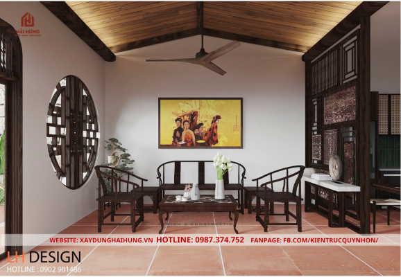 Vị trí và bối cảnh xây dựng nhà vườn hiện đại diện tích 100m2