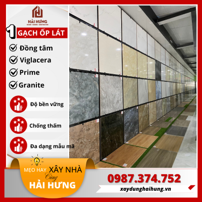 Gạch ốp lát vật liệu hoàn thiện xây nhà