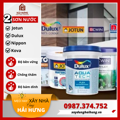 Sơn nước vật liệu hoàn thiện xây nhà