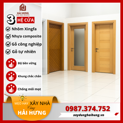 Hệ cửa và thiết bị vệ sinh vật liệu hoàn thiện xây nhà 