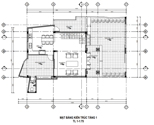 Công năng và bố trí các tầng nhà phố mái nhật 7x15m