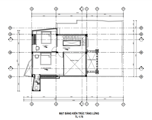 Công năng và bố trí các tầng nhà phố mái nhật 7x15m