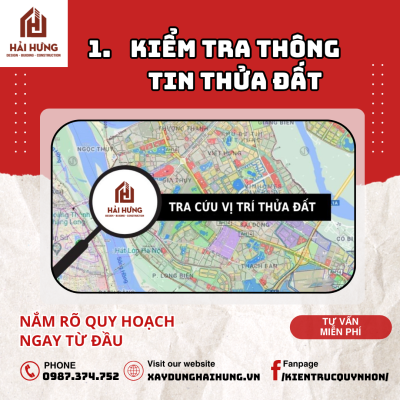 Kiểm tra thông tin thửa đất xin giấy phép xây dựng