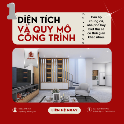 Thời gian thi công trung bình theo loại công trình