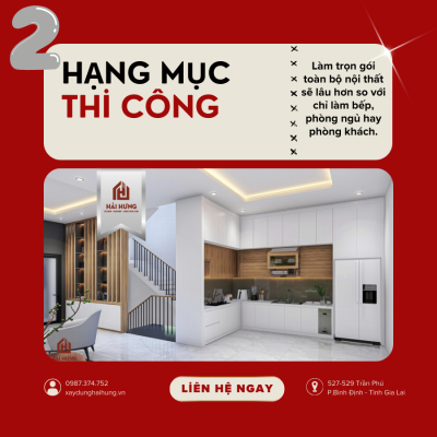 Hạng mục thi công nội thất quyết định đến yếu tố hoàn thiện trong bao lâu 