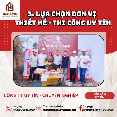 Lựa chọn đơn vị thiết kế – thi công uy tín xin giấy phép xây dựng 