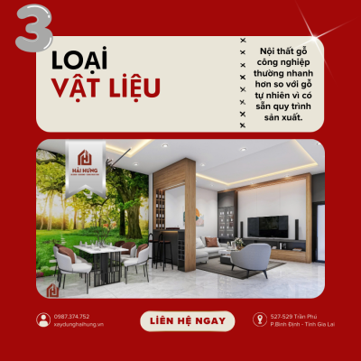 Loại vật liệu quyết định đến yếu tố hoàn thiện trong bao lâu 