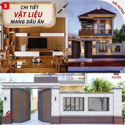 Tiêu chí thiết kế kiến trúc 5: vật liệu và dấu ấn cá nhân