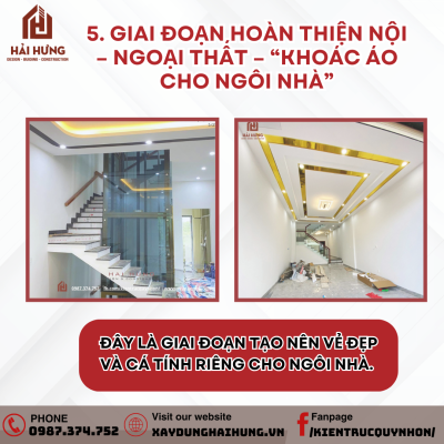 Giai đoạn hoàn thiện nội – ngoại thất – khoác áo cho ngôi nhà