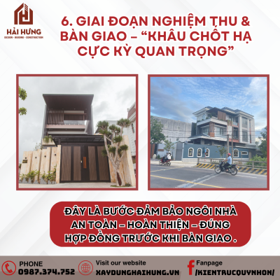 Giai đoạn nghiệm thu & bàn giao – khâu chốt hạ cực kỳ quan trọng khi xây nhà