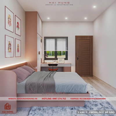 Phòng ngủ của thiết kế villa hiện đại mái nhật đẹp nhất 