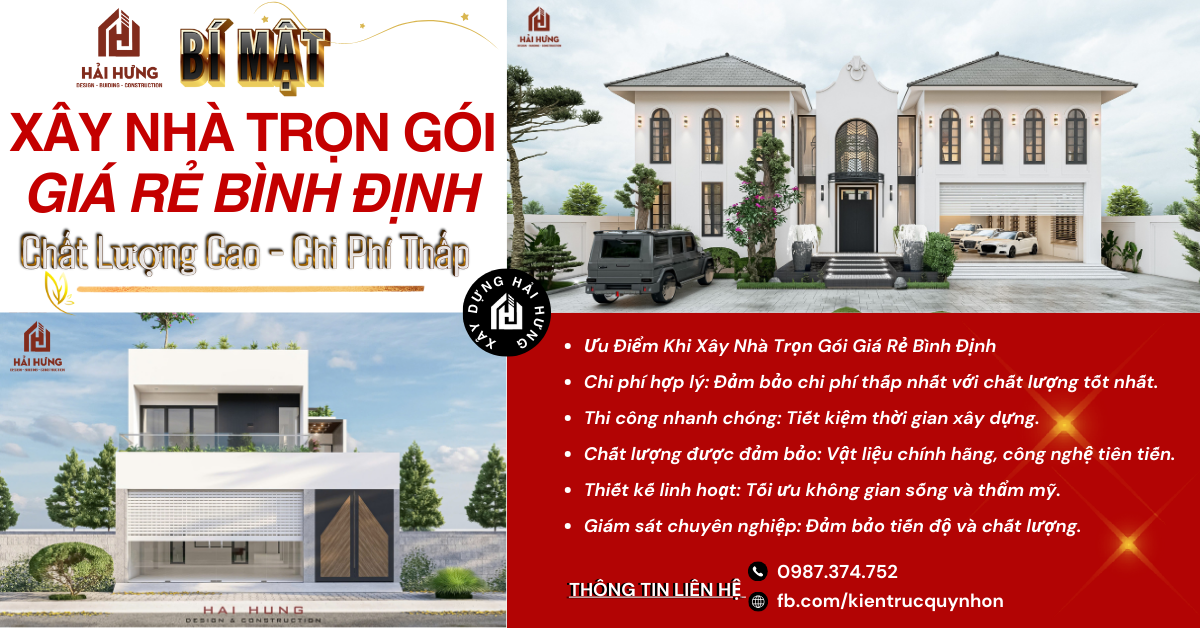 Bí Mật Xây Nhà Trọn Gói Giá Rẻ Bình Định: Chất Lượng Cao, Chi Phí Thấp Đến Khó Tin!