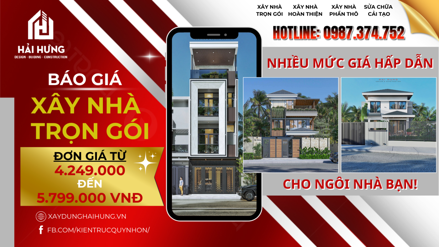 BÁO GIÁ XÂY NHÀ TRỌN GÓI MỚI NHẤT NĂM 2025 TỪ NHÀ THẦU UY TÍN