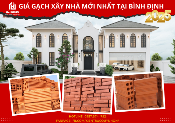 Giá gạch xây nhà mới nhất tại Bình Định năm 2025! So kè giá từng loại gạch